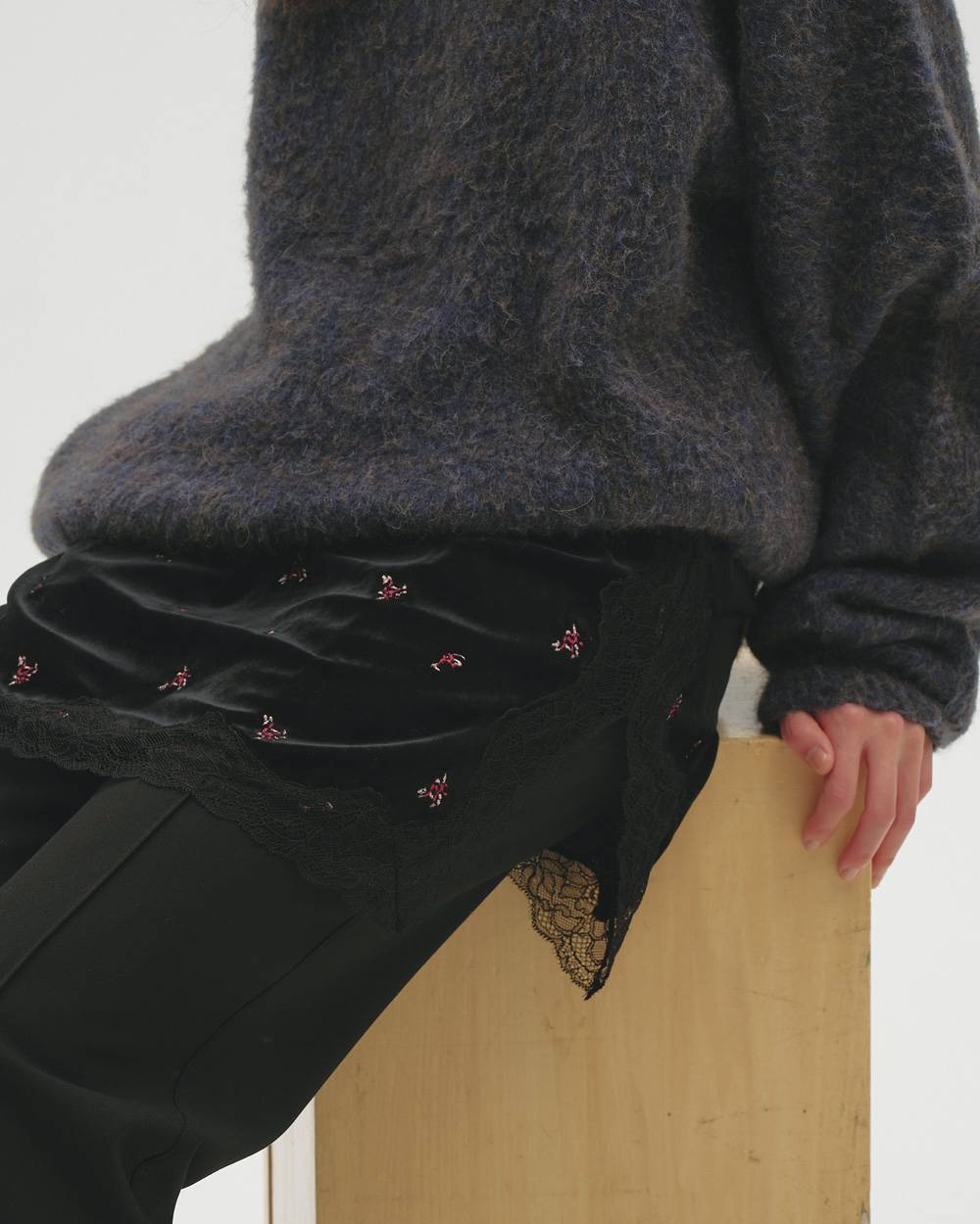 Brashed Over Knit Brashed Over Knit,ブラッシュドオーバーニット,12620519,ブラッシュドニット,オーバーニット,ニット,セーター,todayful,トゥデイフル,lifes,吉田怜香,26aw
