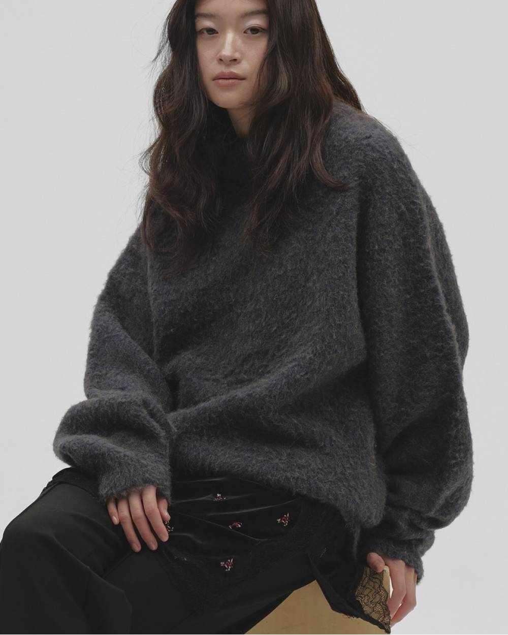 Brashed Over Knit Brashed Over Knit,ブラッシュドオーバーニット,12620519,ブラッシュドニット,オーバーニット,ニット,セーター,todayful,トゥデイフル,lifes,吉田怜香,26aw