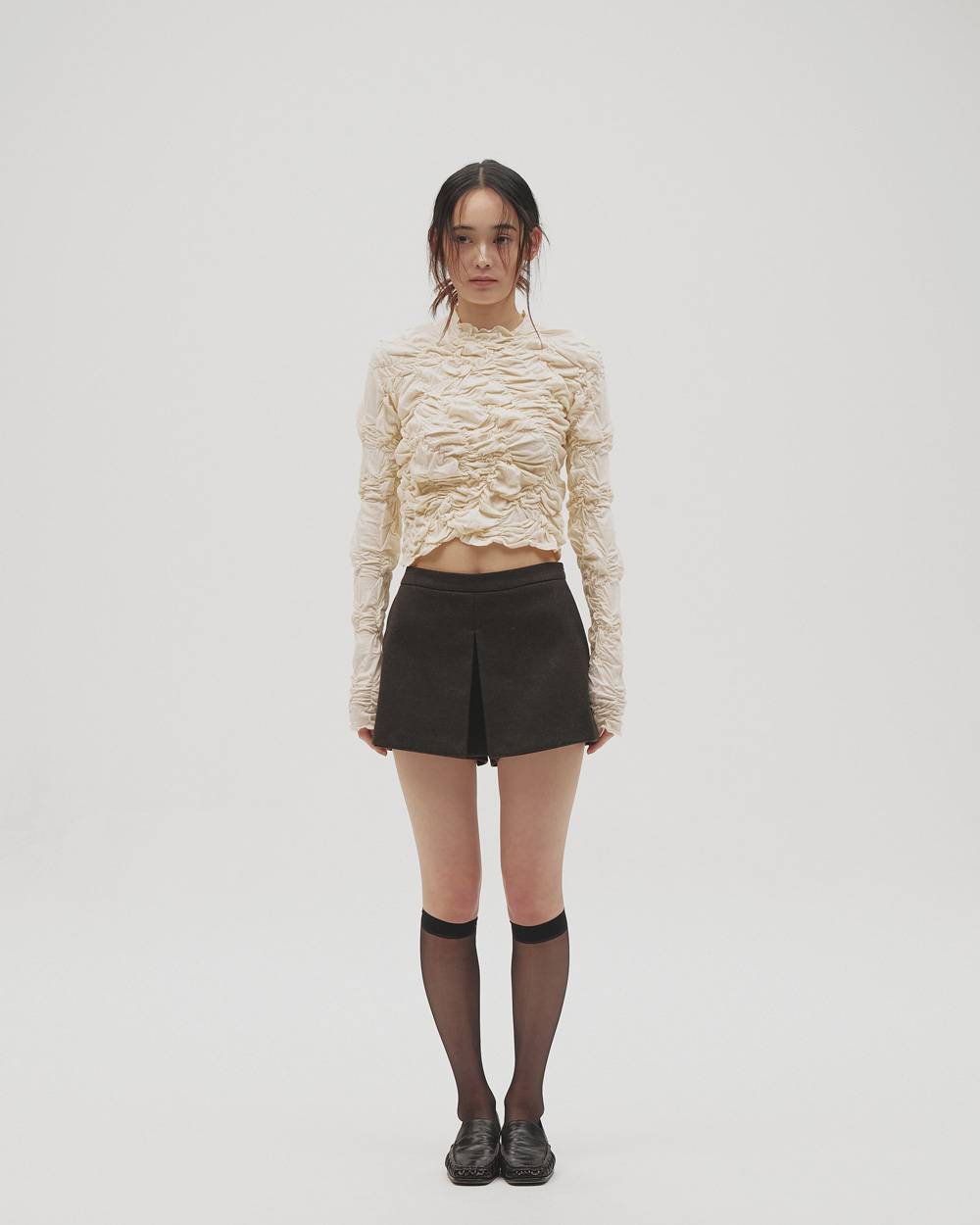 Shirring Long T-shirts Shirring Long T-shirts,シャーリングロングTシャツ,12620608,シャーリング,カットソー,ロンT,ー,todayful,トゥデイフル,lifes,吉田怜香,26aw