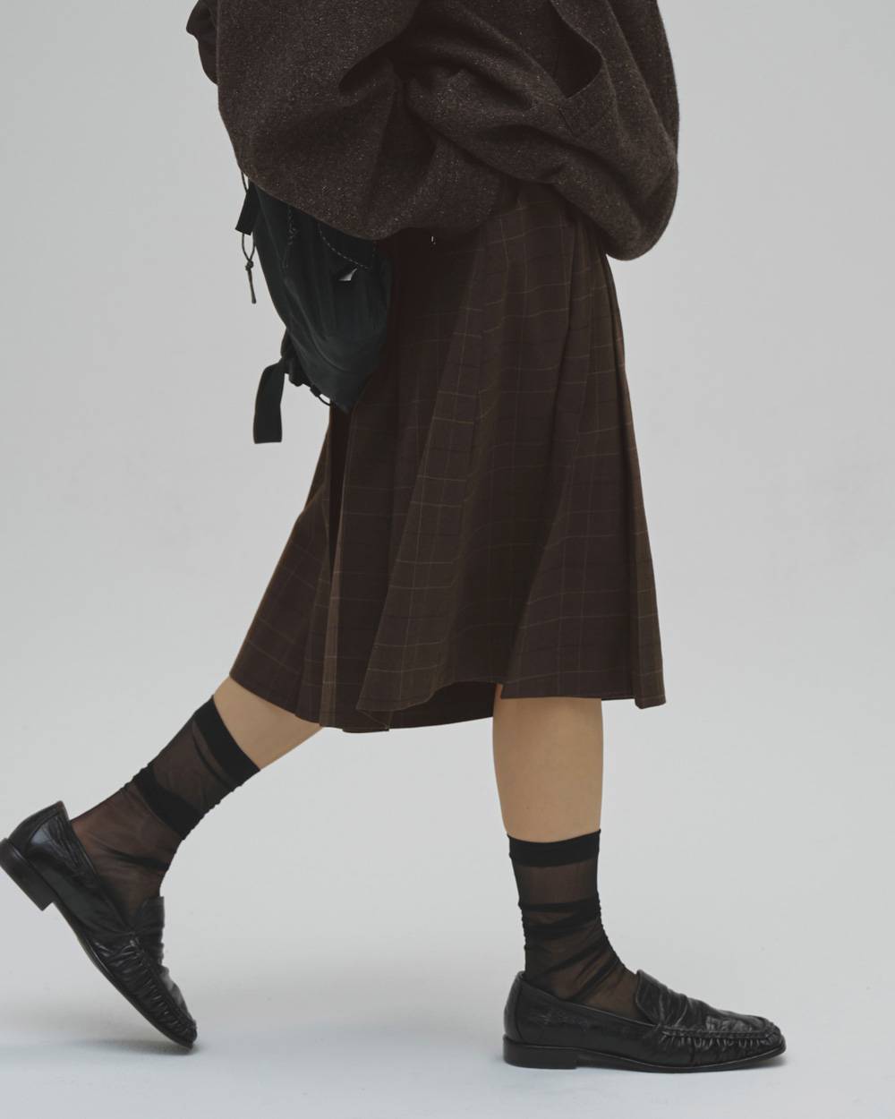 Pleats Bermuda Pants Pleats Bermuda Pants,プリーツバミューダパンツ,12620707,プリーツパンツ,バミューダパンツ,チェックパンツ,ハーフパンツ,ワイドパンツ,ボトムス,todayful,トゥデイフル,lifes,吉田怜香,26aw