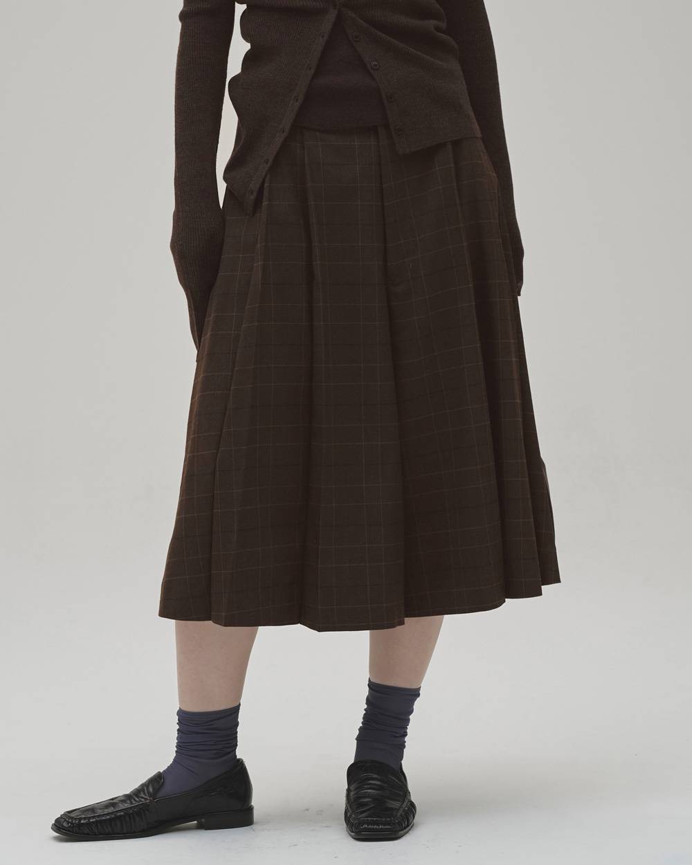 Pleats Bermuda Pants Pleats Bermuda Pants,プリーツバミューダパンツ,12620707,プリーツパンツ,バミューダパンツ,チェックパンツ,ハーフパンツ,ワイドパンツ,ボトムス,todayful,トゥデイフル,lifes,吉田怜香,26aw