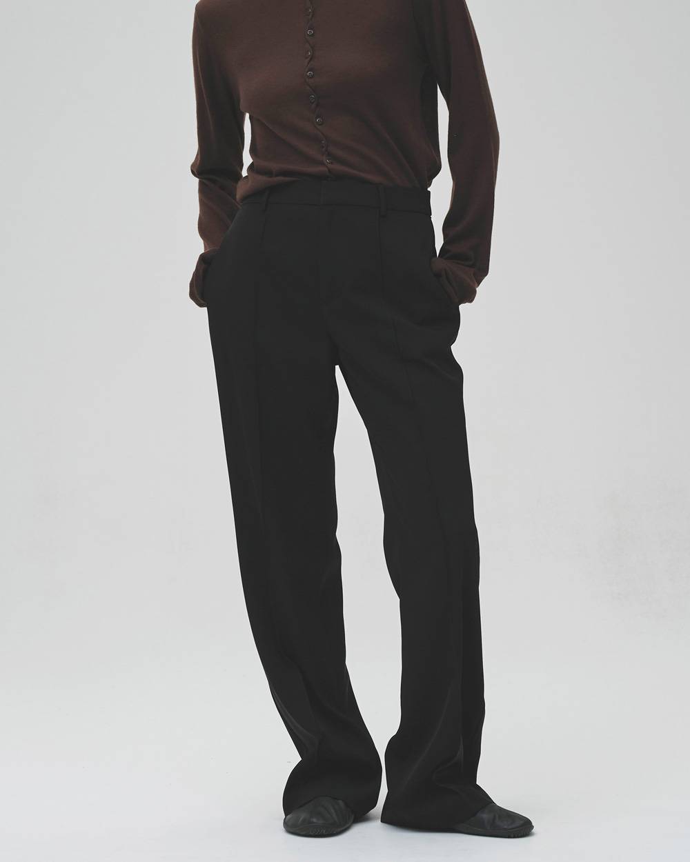 Pintuck Straight Trousers Pintuck Straight Trousers,ピンタックストレイトトラウザー,12620708,ピンタックトラウザー,ストレートトラウザー,パンツ,トラウザー,ボトムス,todayful,トゥデイフル,lifes,吉田怜香,26aw