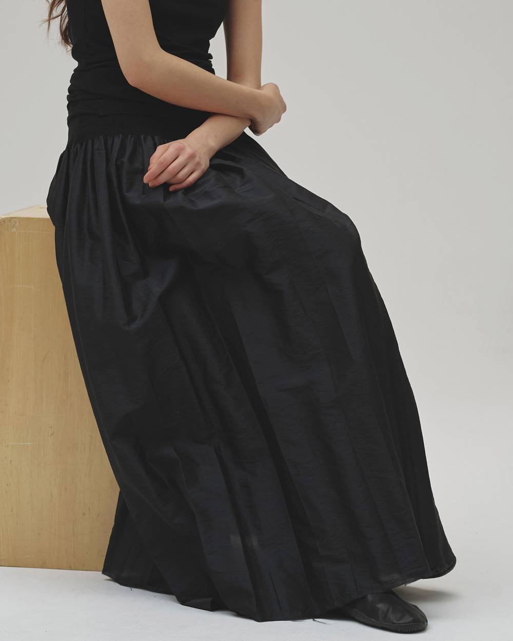 Silky Waist Shirring Skirt Silky Waist Shirring Skirt,シルキーウエストシャーリングスカート,12620802,シルキーシャーリングスカート,スカート,マキシスカート,ギャザースカート,ボトムス,todayful,トゥデイフル,lifes,吉田怜香,26aw