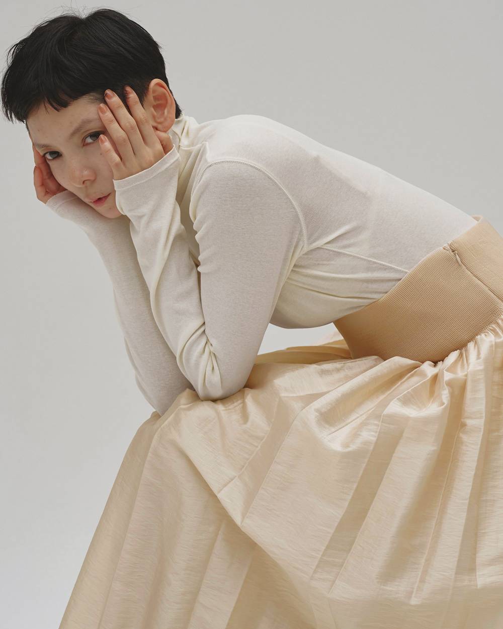 Silky Waist Shirring Skirt Silky Waist Shirring Skirt,シルキーウエストシャーリングスカート,12620802,シルキーシャーリングスカート,スカート,マキシスカート,ギャザースカート,ボトムス,todayful,トゥデイフル,lifes,吉田怜香,26aw