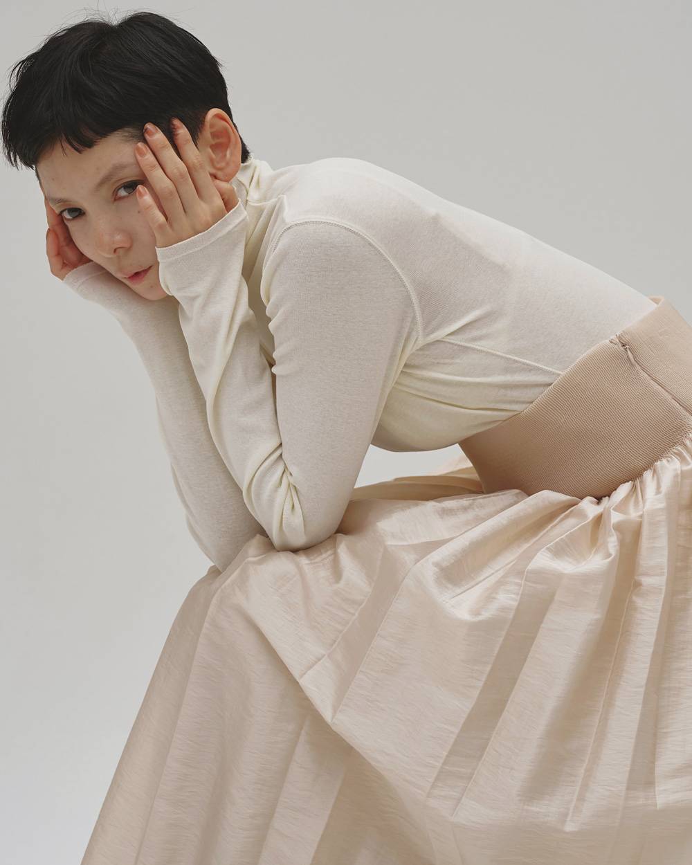 Silky Waist Shirring Skirt Silky Waist Shirring Skirt,シルキーウエストシャーリングスカート,12620802,シルキーシャーリングスカート,スカート,マキシスカート,ギャザースカート,ボトムス,todayful,トゥデイフル,lifes,吉田怜香,26aw