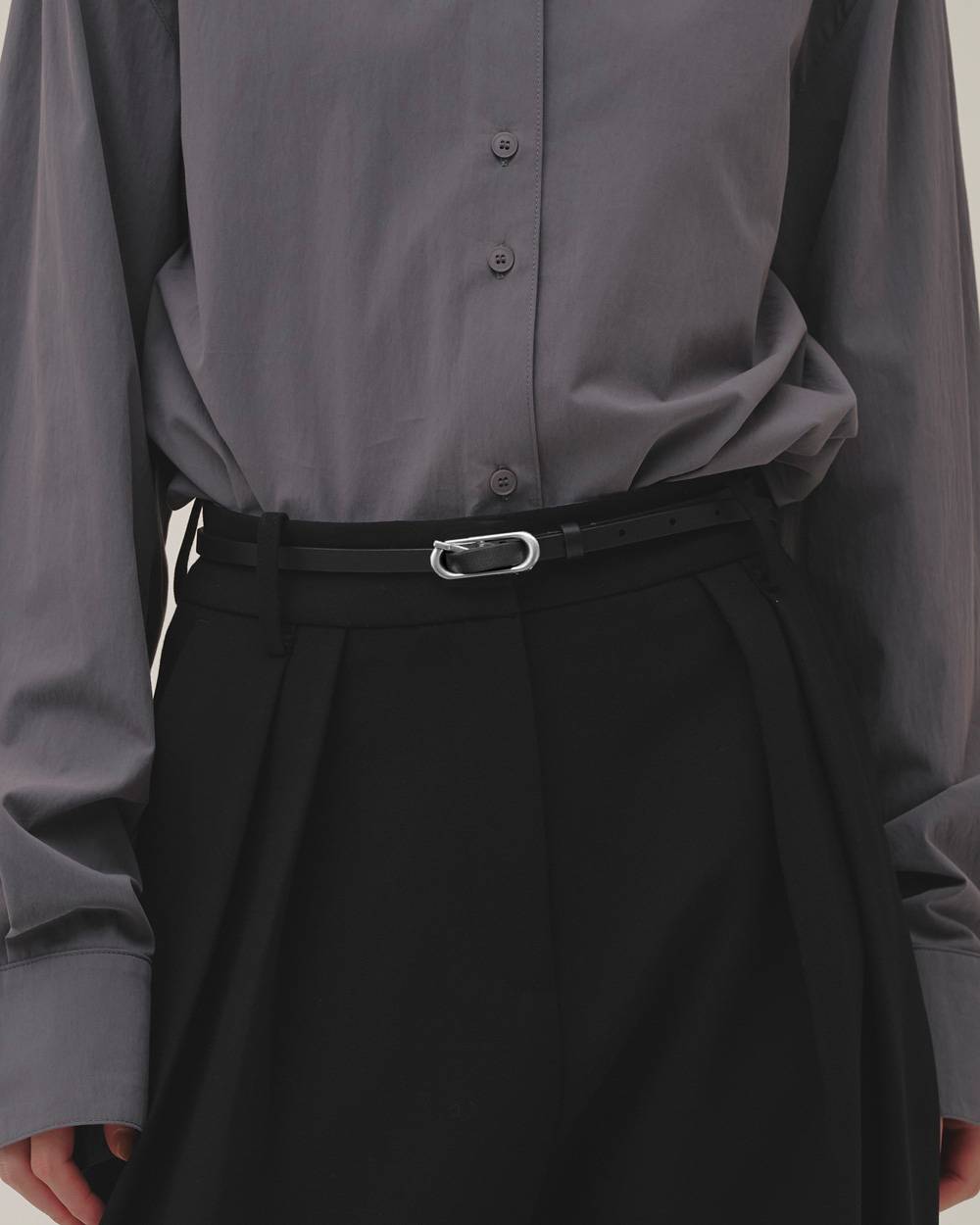 Oval Backle Narrow Belt Oval Backle Narrow Belt,オーバルバックルナローベルト,12621017,ベルト,バックルベルト,ナローベルト,レザーベルト,アクセサリー,todayful,トゥデイフル,lifes,吉田怜香,26aw