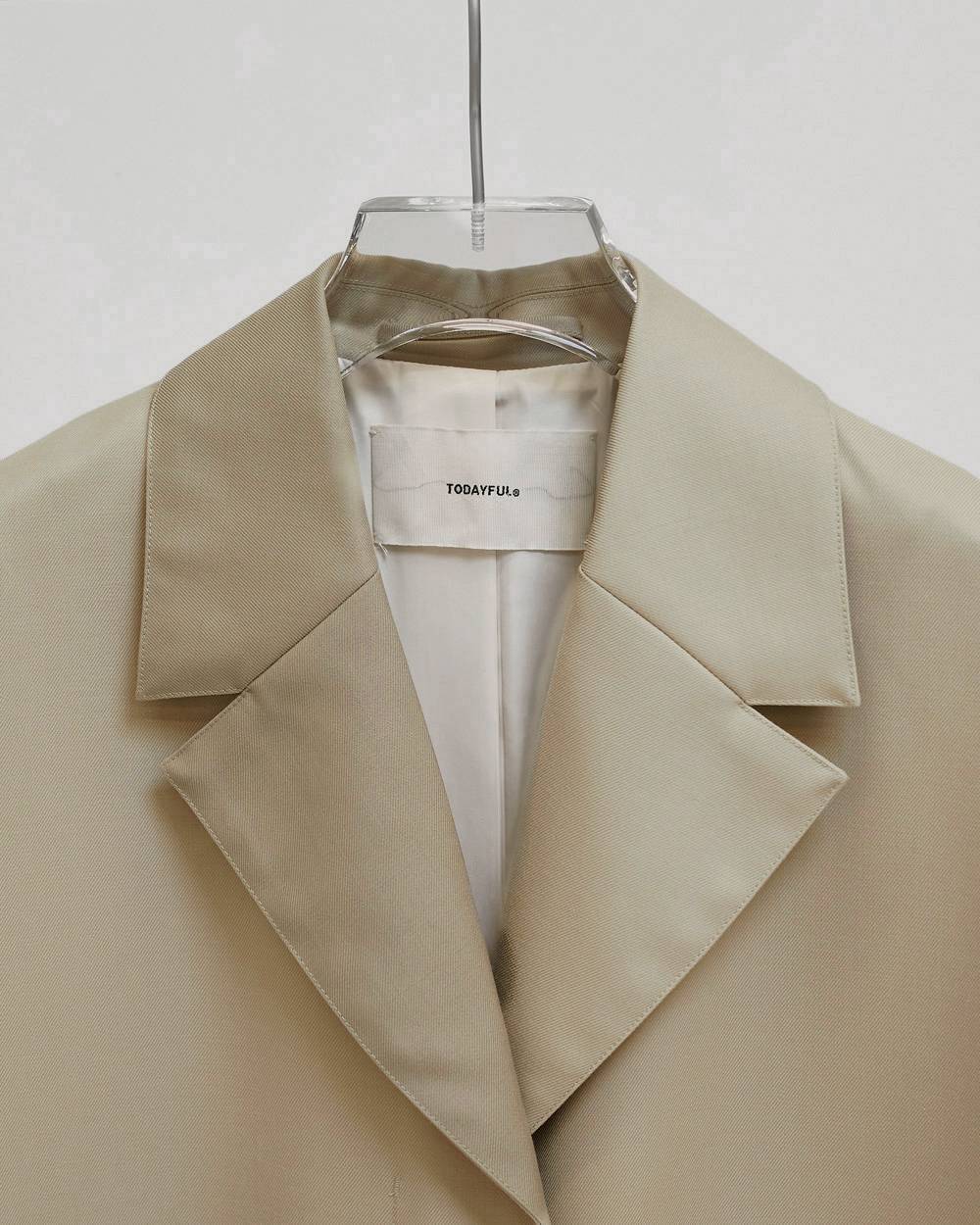 Wool100% Spring Coat Wool100% Spring Coat,ウール100%スプリングコート,12710002,ウール100%,スプリングコート,コート,100%ウール,アウター,todayful,トゥデイフル,lifes,吉田怜香,27ss