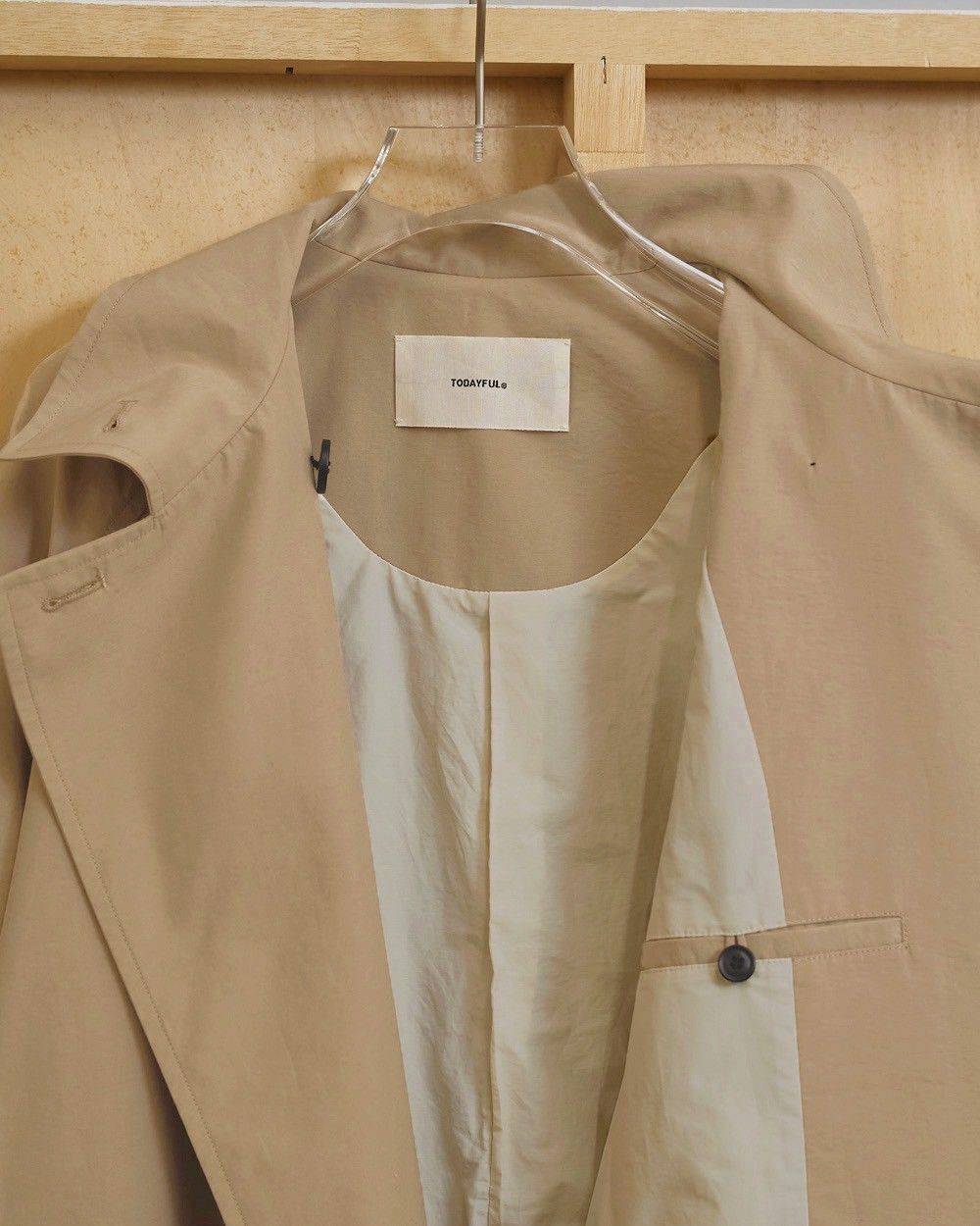 Spring Short Trench Spring Short Trench,スプリングショートトレンチ,12710003,スプリングトレンチ,トレンチコート,ショートトレンチ,コート,アウター,todayful,トゥデイフル,lifes,吉田怜香,27ss