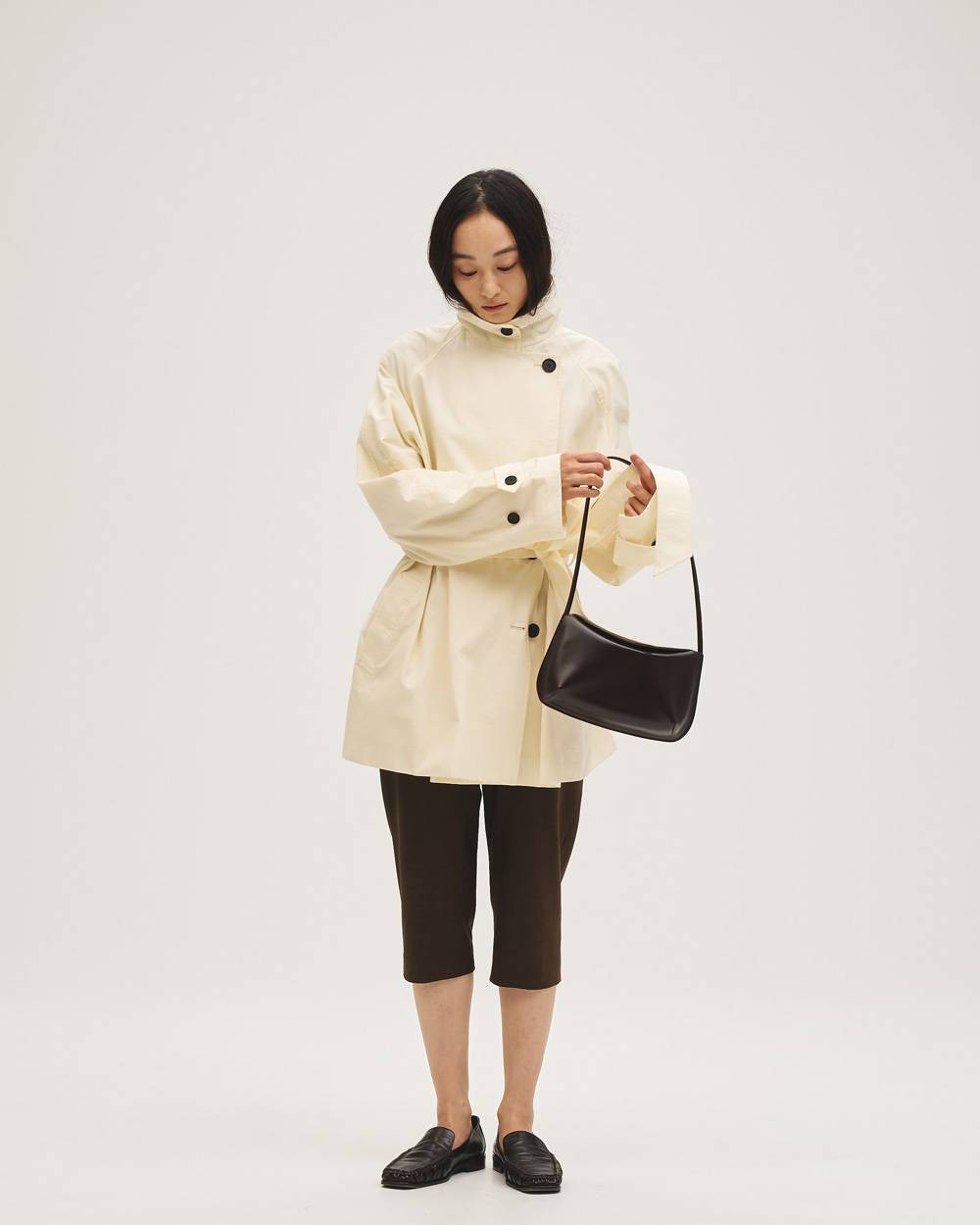 Spring Short Trench Spring Short Trench,スプリングショートトレンチ,12710003,スプリングトレンチ,トレンチコート,ショートトレンチ,コート,アウター,todayful,トゥデイフル,lifes,吉田怜香,27ss