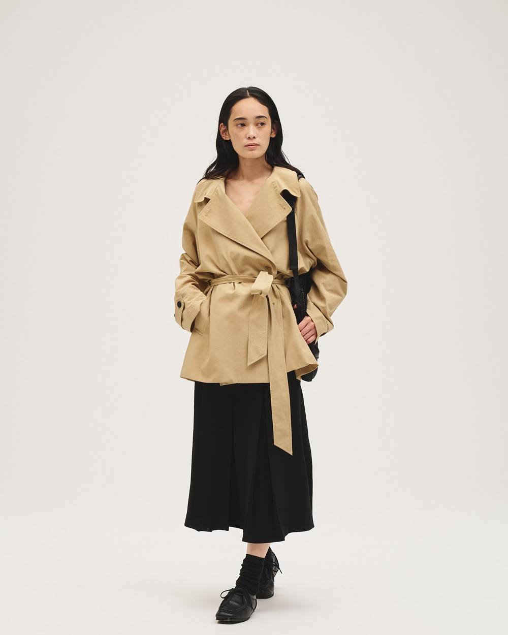 Spring Short Trench Spring Short Trench,スプリングショートトレンチ,12710003,スプリングトレンチ,トレンチコート,ショートトレンチ,コート,アウター,todayful,トゥデイフル,lifes,吉田怜香,27ss