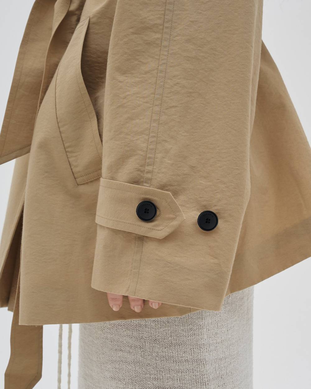 Spring Short Trench Spring Short Trench,スプリングショートトレンチ,12710003,スプリングトレンチ,トレンチコート,ショートトレンチ,コート,アウター,todayful,トゥデイフル,lifes,吉田怜香,27ss