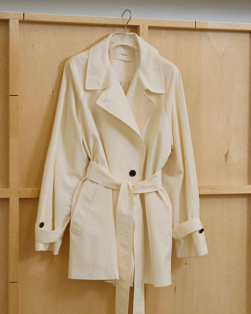 Spring Short Trench Spring Short Trench,スプリングショートトレンチ,12710003,スプリングトレンチ,トレンチコート,ショートトレンチ,コート,アウター,todayful,トゥデイフル,lifes,吉田怜香,27ss