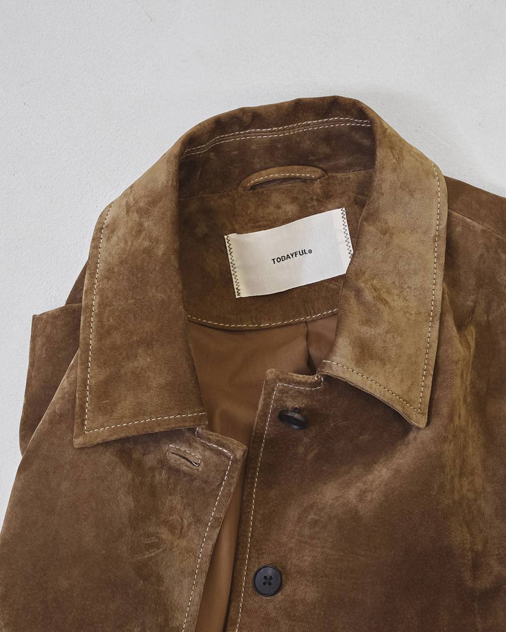 Suede Soutiencollar Jacket