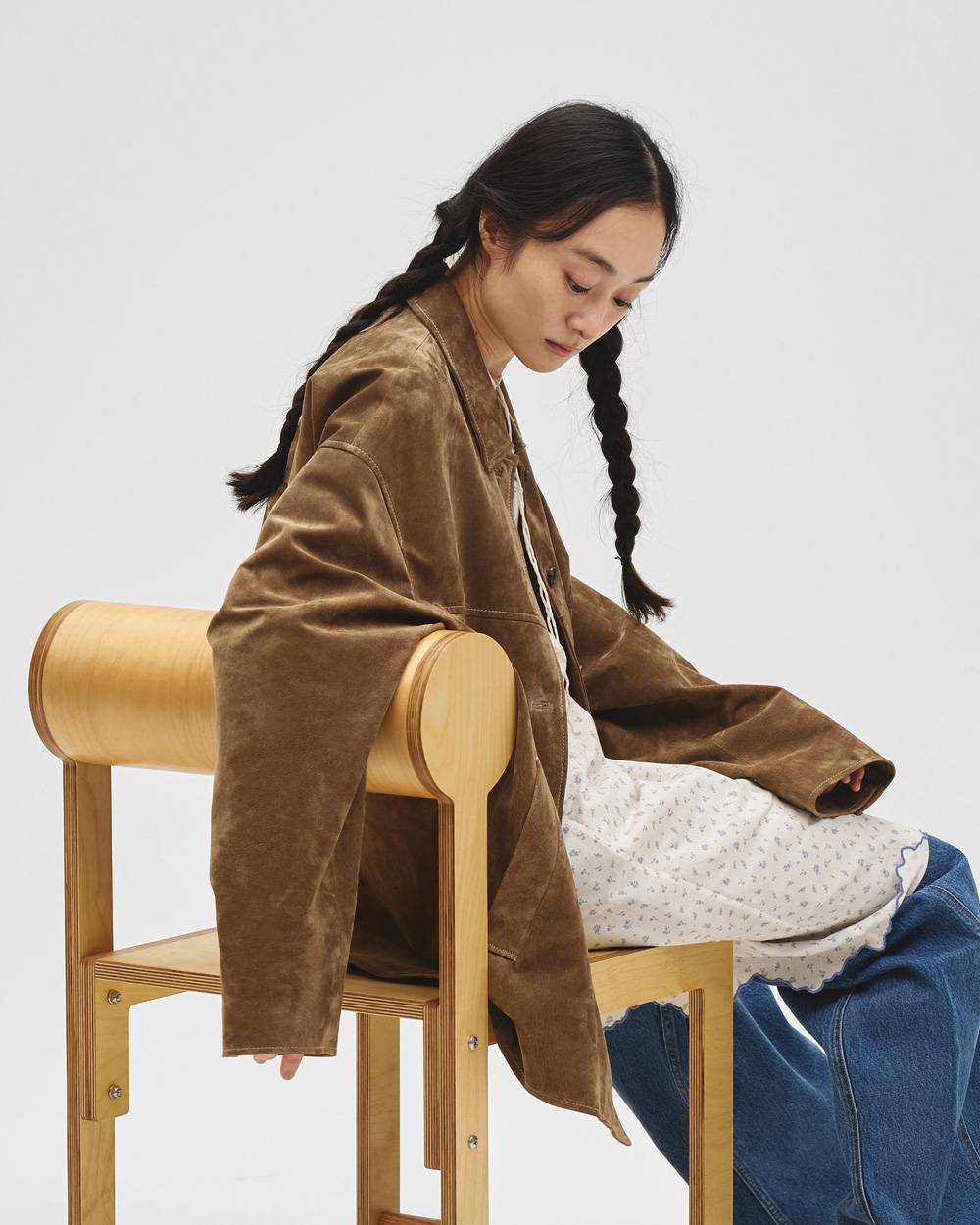 Suede Soutiencollar Jacket