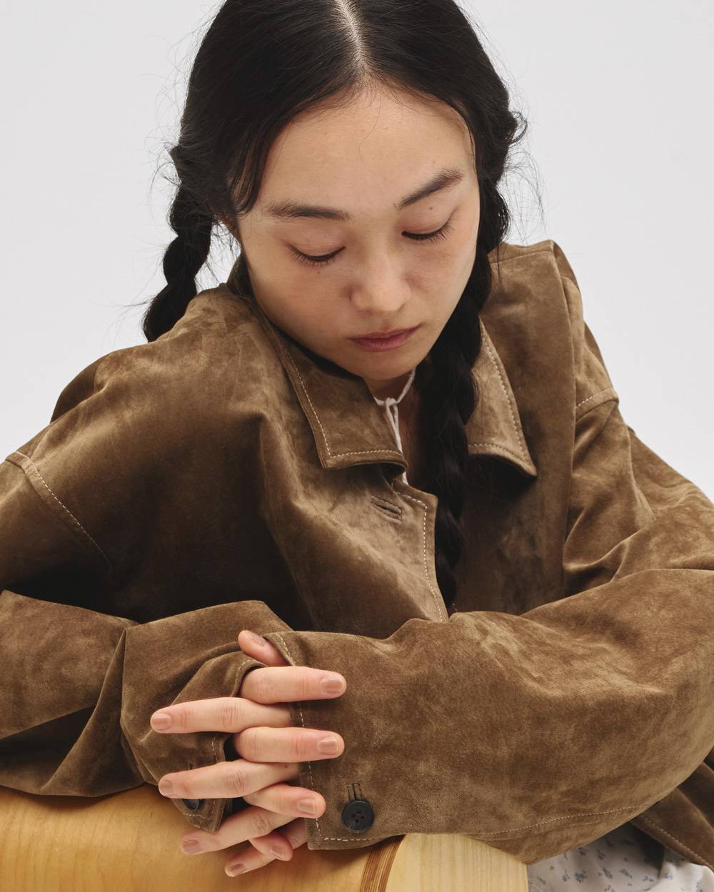 Suede Soutiencollar Jacket