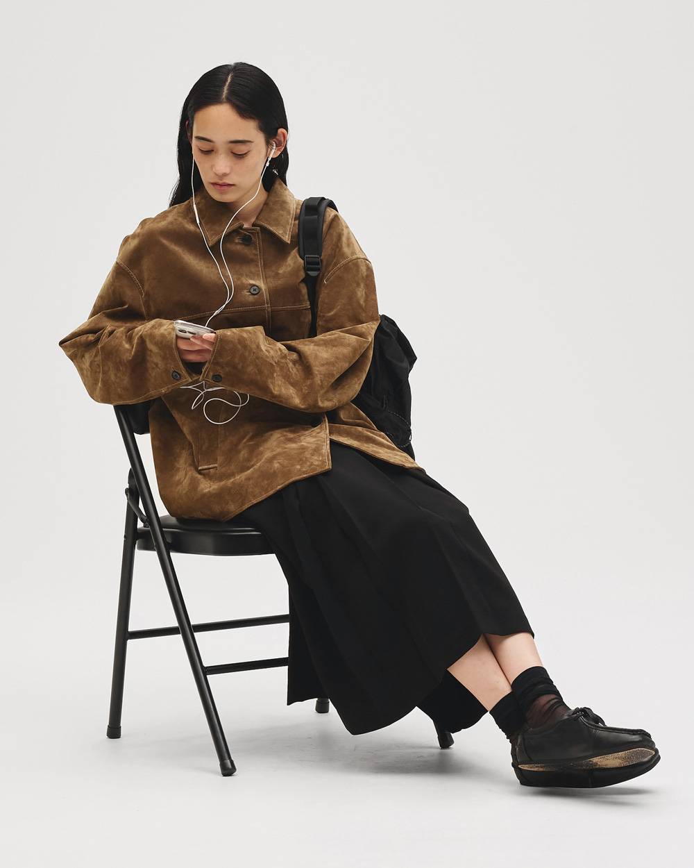 Suede Soutiencollar Jacket