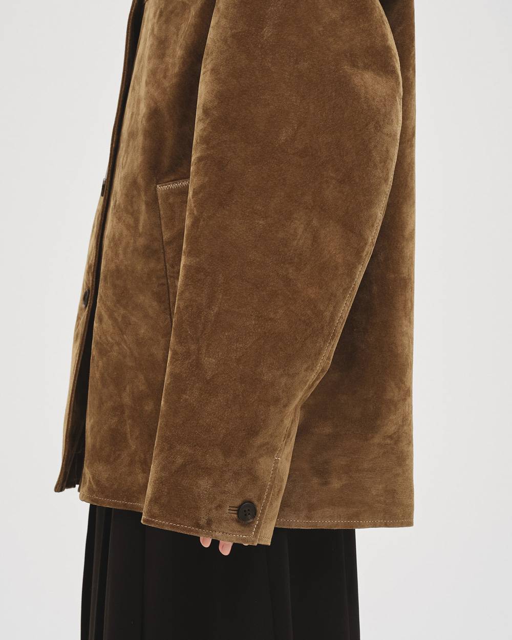 Suede Soutiencollar Jacket