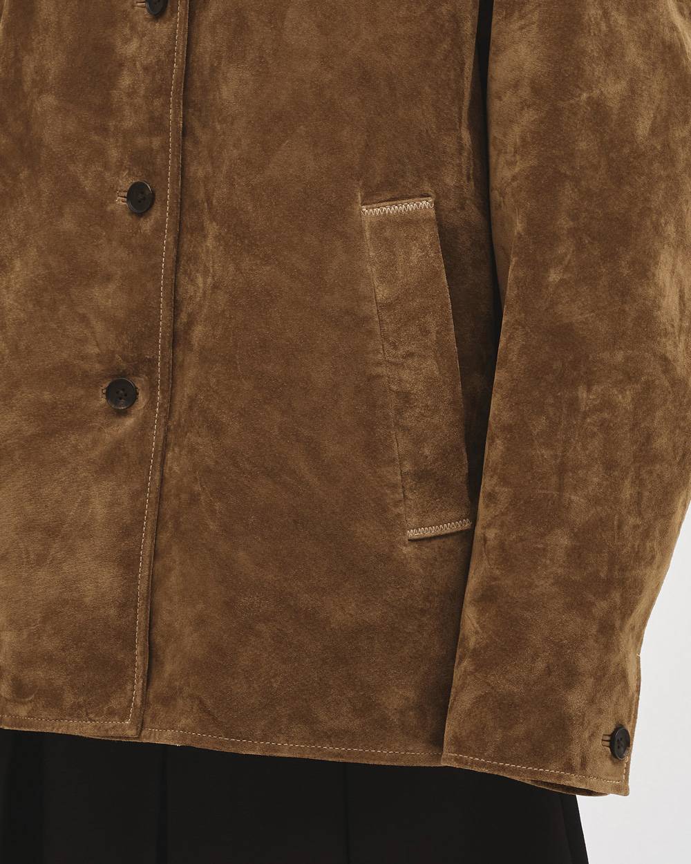 Suede Soutiencollar Jacket