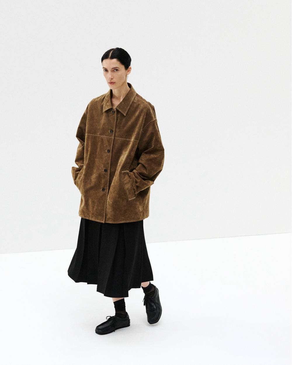 Suede Soutiencollar Jacket