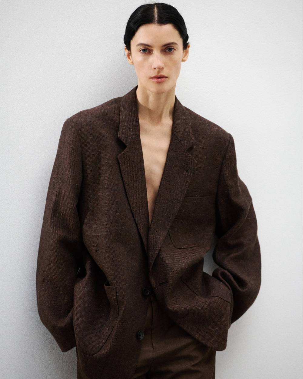Boyfriend Linen Jacket Boyfriend Linen Jacket,ボーイフレンドリネンジャケット,12710102,ボーイフレンドジャケット,リネンジャケット,オーバージャケット,アウター,ジャケットtodayful,トゥデイフル,lifes,吉田怜香,27ss