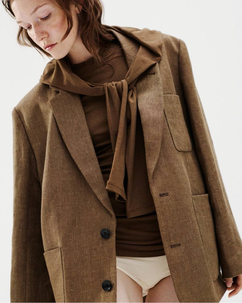 Boyfriend Linen Jacket Boyfriend Linen Jacket,ボーイフレンドリネンジャケット,12710102,ボーイフレンドジャケット,リネンジャケット,オーバージャケット,アウター,ジャケットtodayful,トゥデイフル,lifes,吉田怜香,27ss