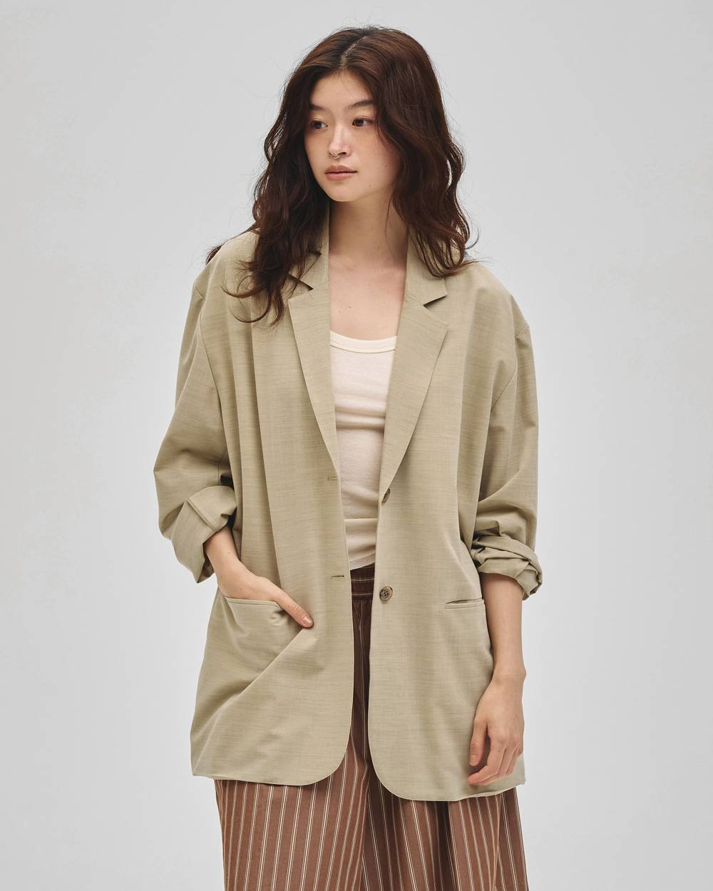 Twill Rough Jacket Twill Rough Jacket,ツイルラフジャケット,12710103,ツイルジャケット,ジャケット,ラフジャケット,スプリングジャケット,アウター,todayful,トゥデイフル,lifes,吉田怜香,27ss