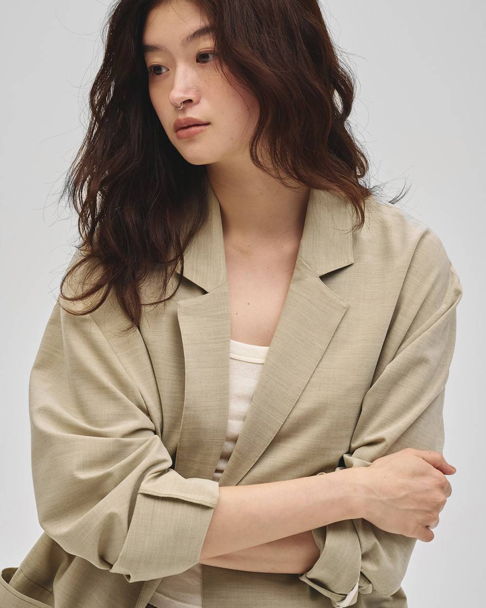 Twill Rough Jacket Twill Rough Jacket,ツイルラフジャケット,12710103,ツイルジャケット,ジャケット,ラフジャケット,スプリングジャケット,アウター,todayful,トゥデイフル,lifes,吉田怜香,27ss