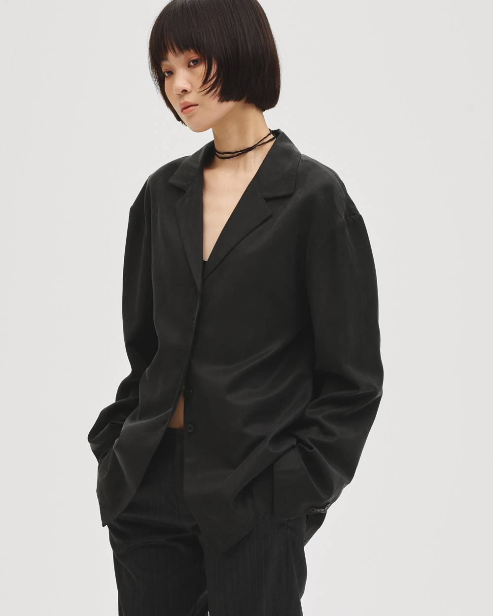 Satin Shirts Jacket Satin Shirts Jacket,サテンシャツジャケット,12710104,シャツジャケット,サテンジャケット,ジャケット,アウター,todayful,トゥデイフル,lifes,吉田怜香,27ss
