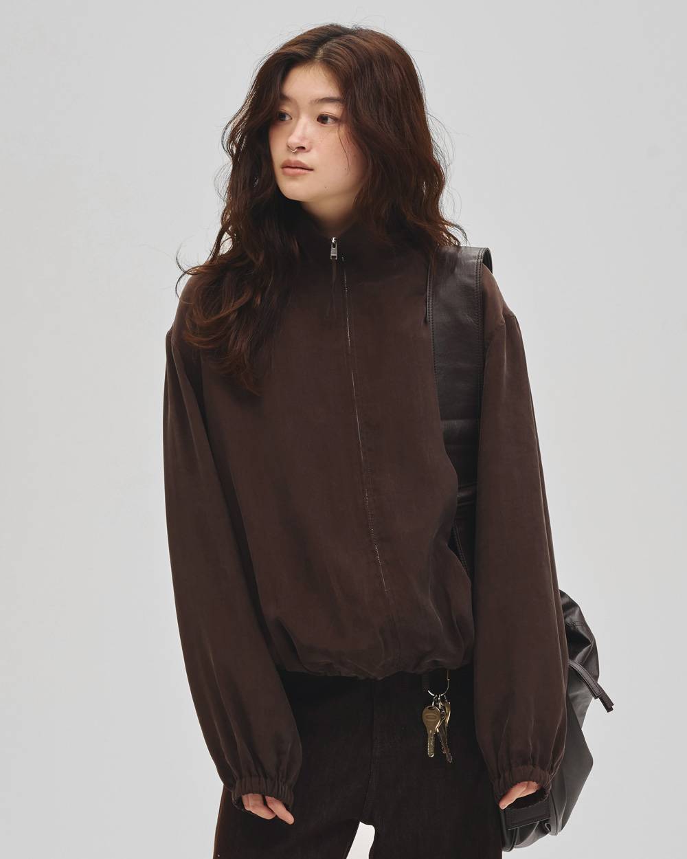 Silky Zip Blouson Silky Zip Blouson,シルキージップブルゾン,12710203,ジップブルゾン,シルキーブルゾン,ブルゾン,アウター,todayful,トゥデイフル,lifes,吉田怜香,27ss