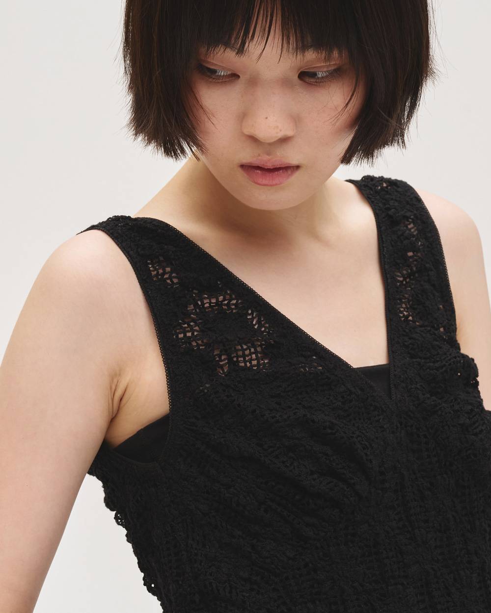 Shrink Lace Dress Shrink Lace Dress,シュリンクレースドレス,12710302,シュリンクドレス,レースドレス,ドレス,ワンピース,セットアップ,todayful,トゥデイフル,lifes,吉田怜香,27ss