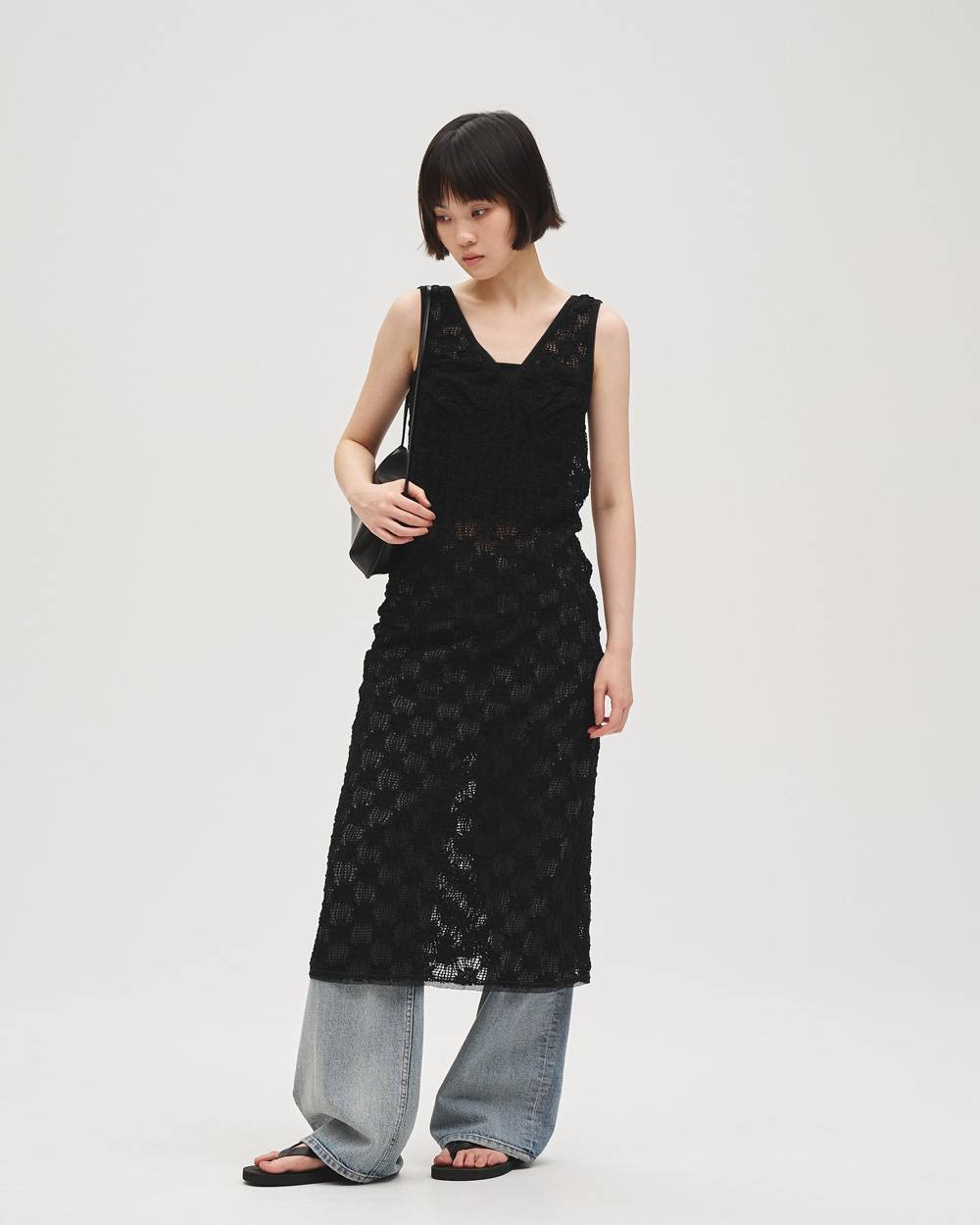 Shrink Lace Dress Shrink Lace Dress,シュリンクレースドレス,12710302,シュリンクドレス,レースドレス,ドレス,ワンピース,セットアップ,todayful,トゥデイフル,lifes,吉田怜香,27ss