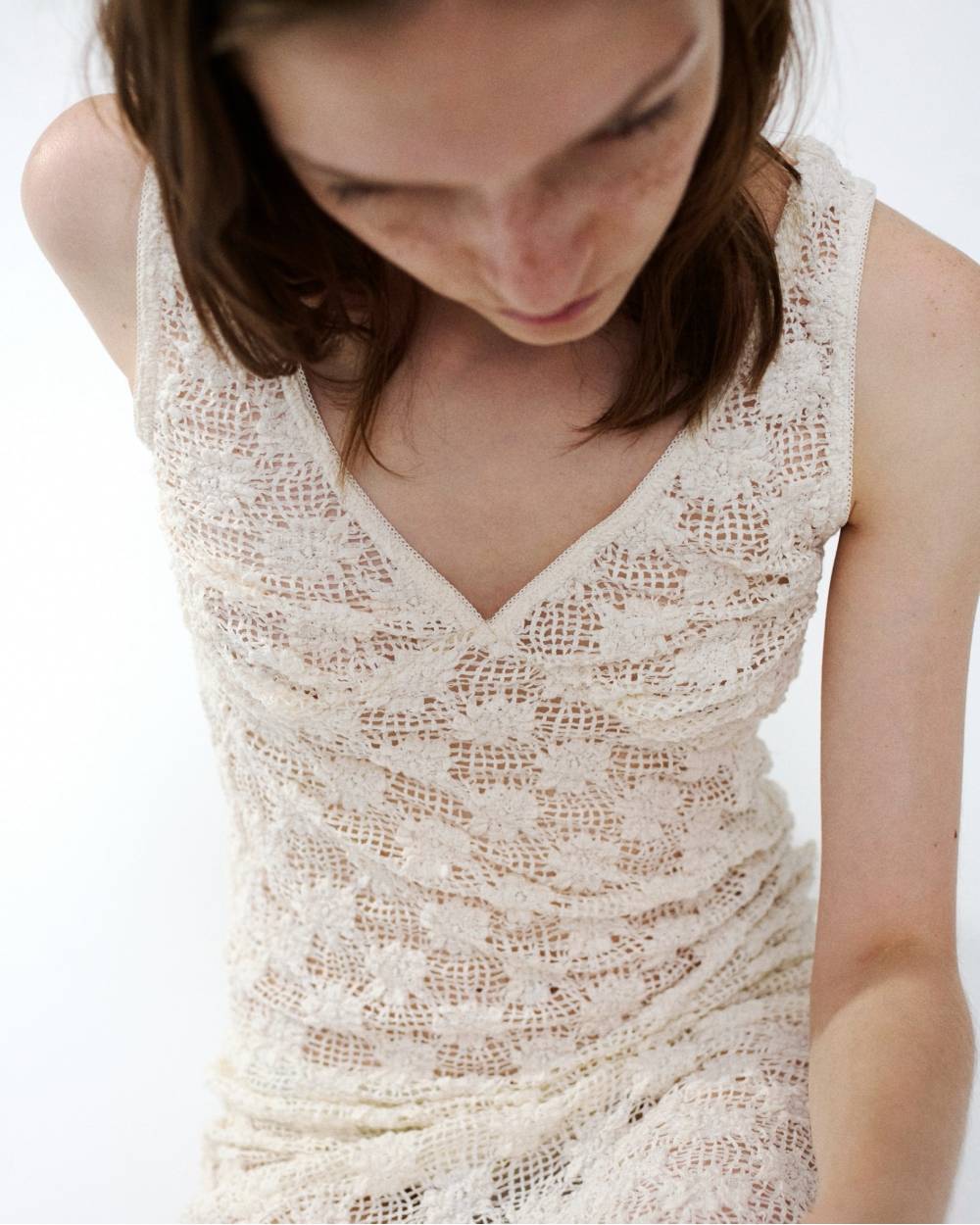 Shrink Lace Dress Shrink Lace Dress,シュリンクレースドレス,12710302,シュリンクドレス,レースドレス,ドレス,ワンピース,セットアップ,todayful,トゥデイフル,lifes,吉田怜香,27ss