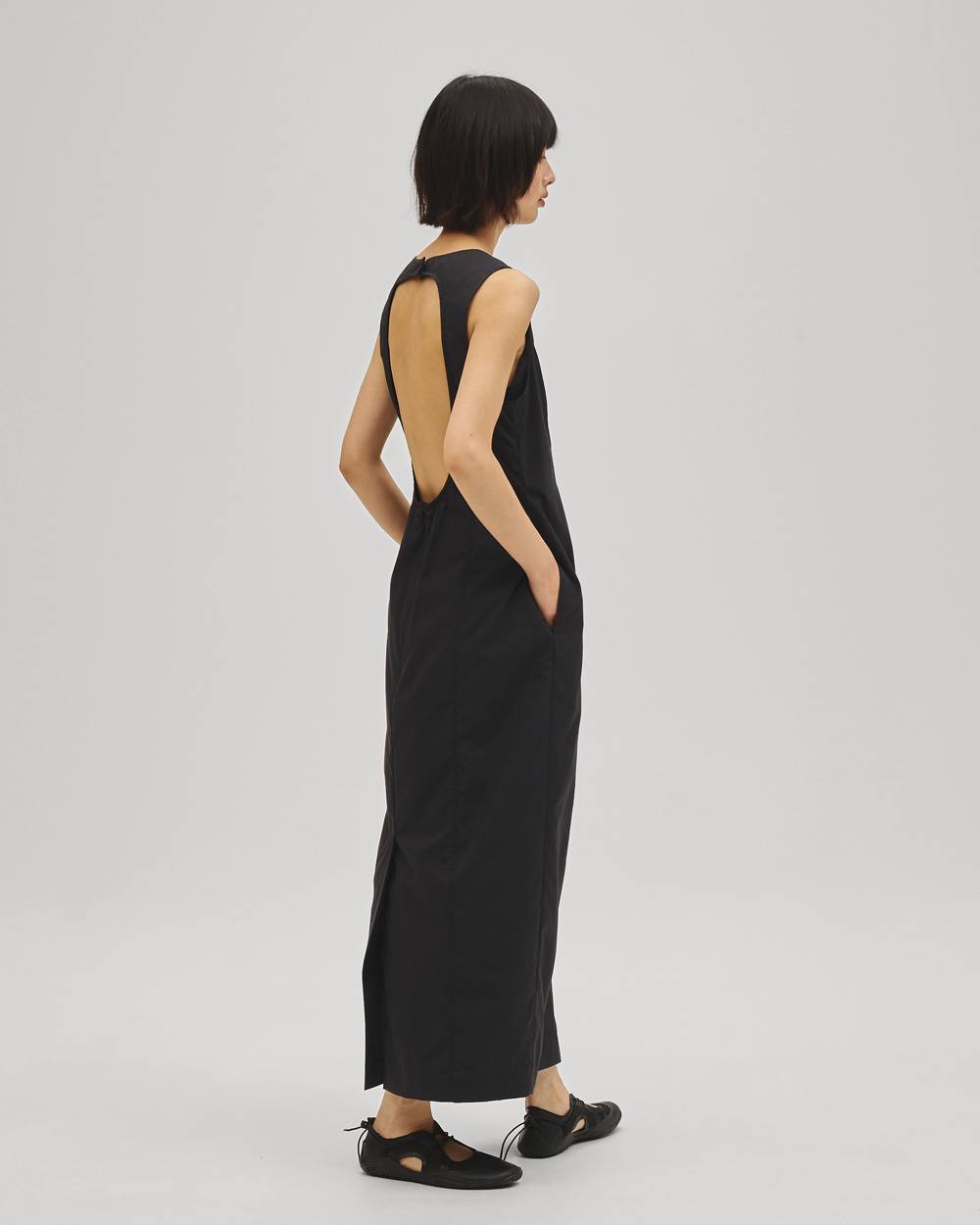 Backopen Nylon Dress Backopen Nylon Dress,バックオープンナイロンドレス,12710303,バックオープンドレス,ナイロンドレス,ドレス,ワンピース,todayful,トゥデイフル,lifes,吉田怜香,27ss