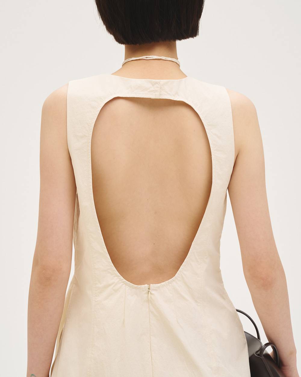 Backopen Nylon Dress Backopen Nylon Dress,バックオープンナイロンドレス,12710303,バックオープンドレス,ナイロンドレス,ドレス,ワンピース,todayful,トゥデイフル,lifes,吉田怜香,27ss