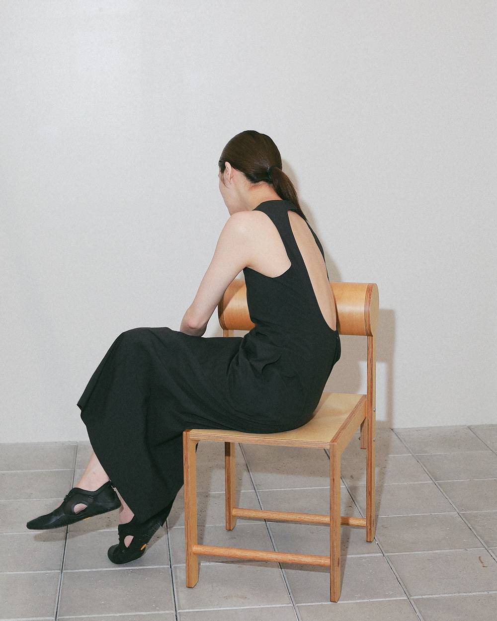 Backopen Nylon Dress Backopen Nylon Dress,バックオープンナイロンドレス,12710303,バックオープンドレス,ナイロンドレス,ドレス,ワンピース,todayful,トゥデイフル,lifes,吉田怜香,27ss