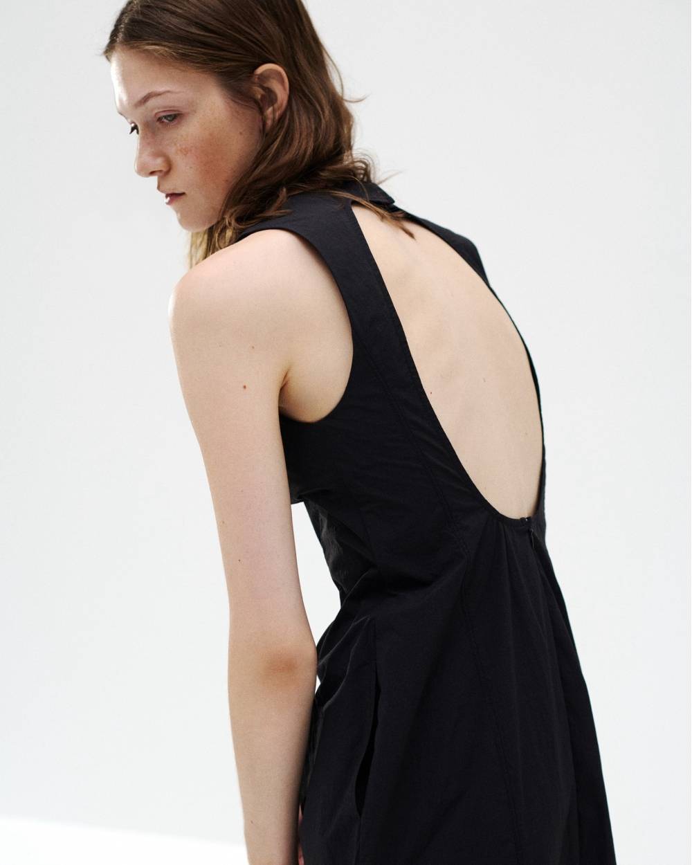 Backopen Nylon Dress Backopen Nylon Dress,バックオープンナイロンドレス,12710303,バックオープンドレス,ナイロンドレス,ドレス,ワンピース,todayful,トゥデイフル,lifes,吉田怜香,27ss