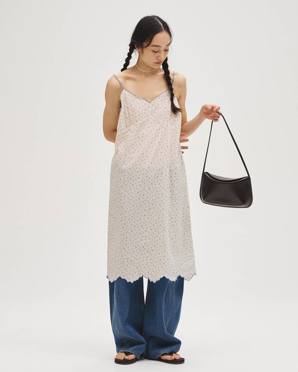 Cotton Scallop Dress Cotton Scallop Dress,コットンスカラップドレス,12710304,スカラップドレス,ドレス,ワンピース,コットンドレス,todayful,トゥデイフル,lifes,吉田怜香,27ss