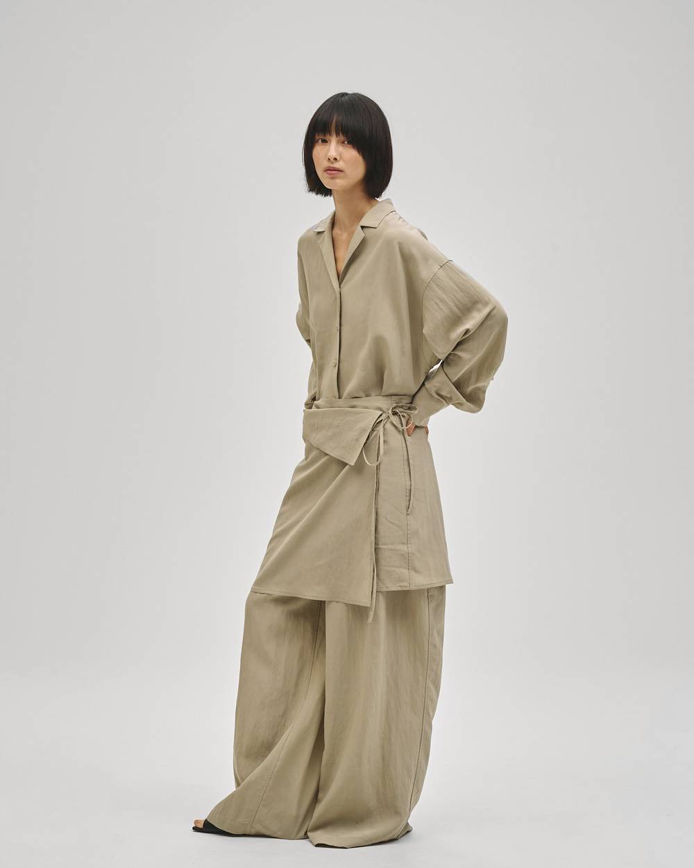 Wrap Shirts Combinaison Wrap Shirts Combinaison,ラップシャツコンビネゾン,12710313,コンビネゾン,シャツコンビネゾン,ラップコンビネゾン,ボトムス,オールインワン,todayful,トゥデイフル,lifes,吉田怜香,27ss