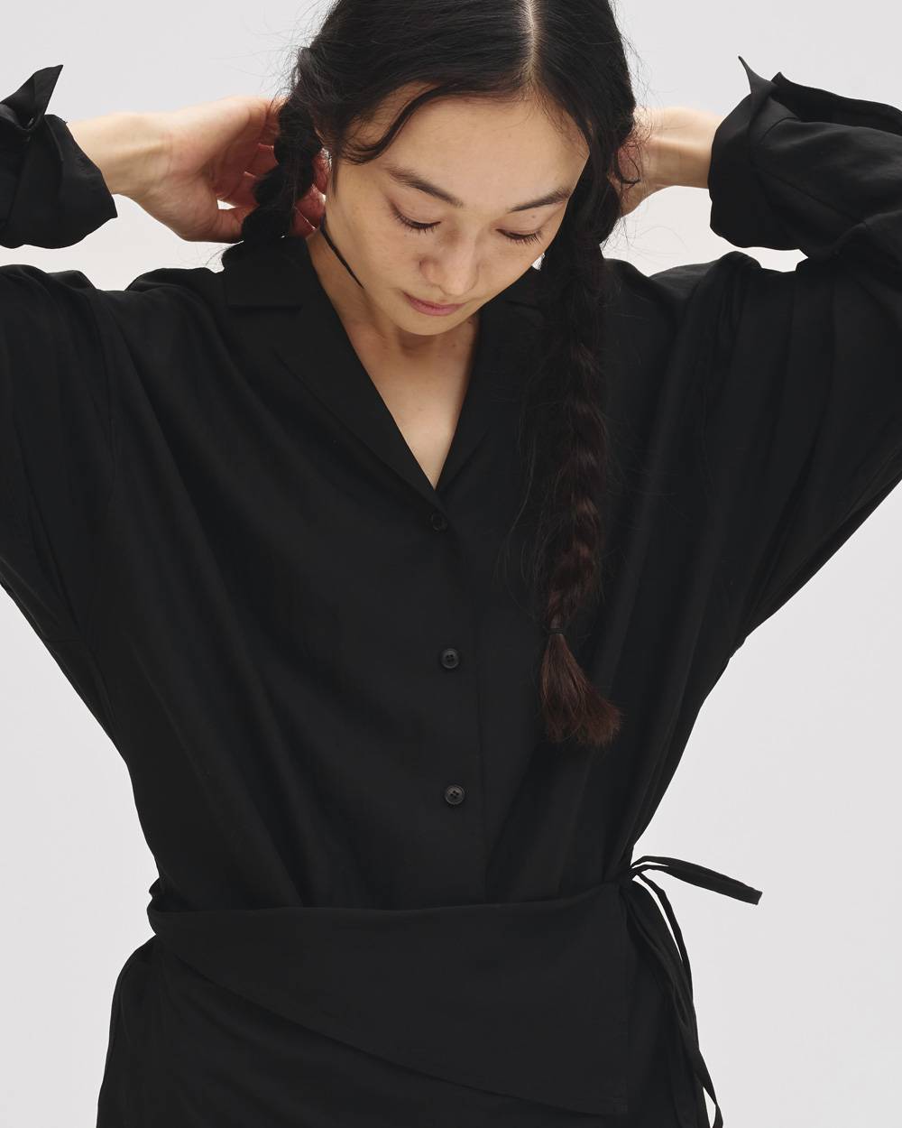 Wrap Shirts Combinaison Wrap Shirts Combinaison,ラップシャツコンビネゾン,12710313,コンビネゾン,シャツコンビネゾン,ラップコンビネゾン,ボトムス,オールインワン,todayful,トゥデイフル,lifes,吉田怜香,27ss