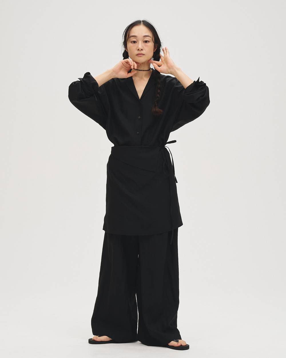 Wrap Shirts Combinaison Wrap Shirts Combinaison,ラップシャツコンビネゾン,12710313,コンビネゾン,シャツコンビネゾン,ラップコンビネゾン,ボトムス,オールインワン,todayful,トゥデイフル,lifes,吉田怜香,27ss