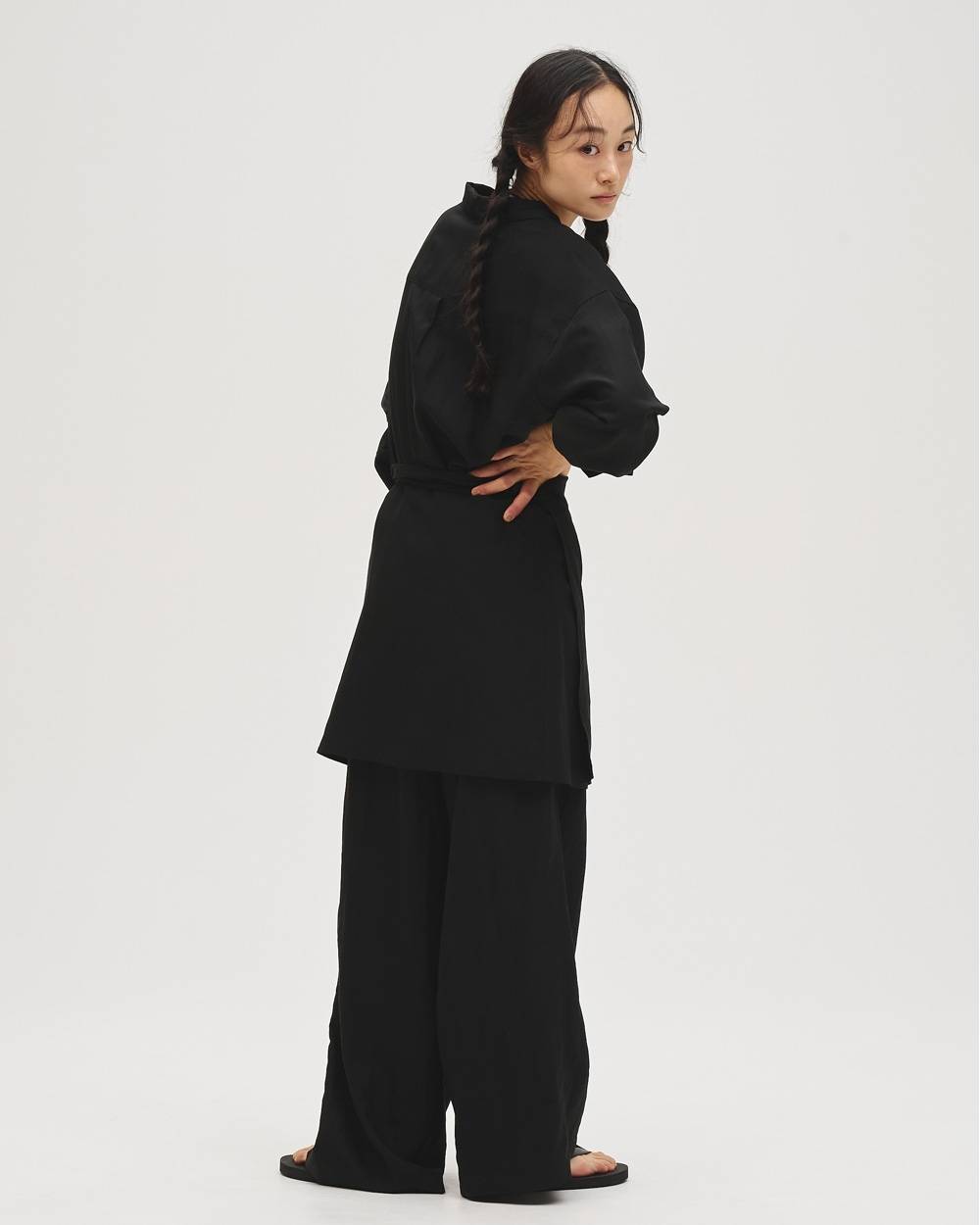 Wrap Shirts Combinaison Wrap Shirts Combinaison,ラップシャツコンビネゾン,12710313,コンビネゾン,シャツコンビネゾン,ラップコンビネゾン,ボトムス,オールインワン,todayful,トゥデイフル,lifes,吉田怜香,27ss