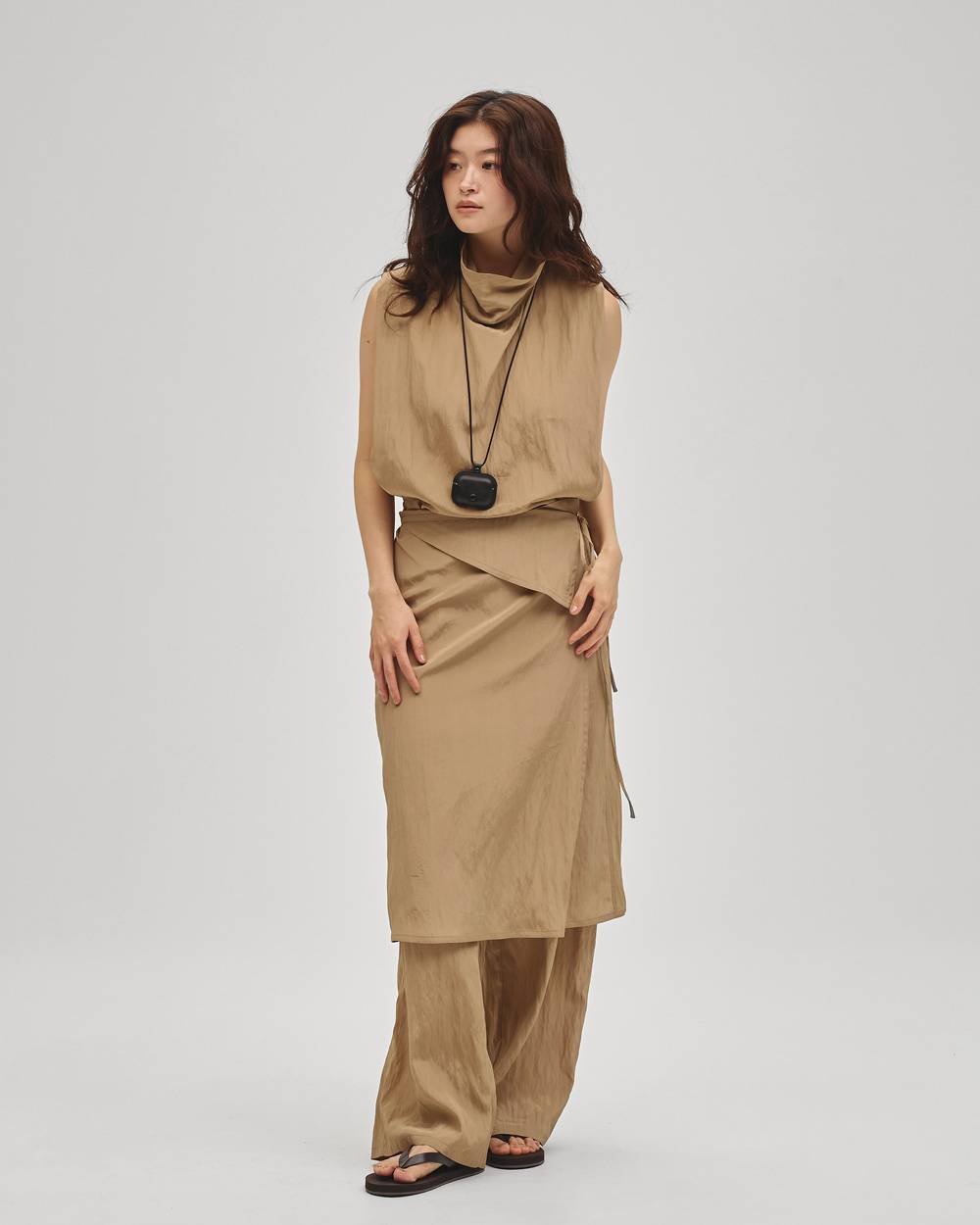 Turtleneck Wrap Combinaison Turtleneck Wrap Combinaison,タートルネックラップコンビネゾン,12710314,ラップコンビネゾン,タートルネックコンビネゾン,コンビネゾン,ボトムス,todayful,トゥデイフル,lifes,吉田怜香,27ss