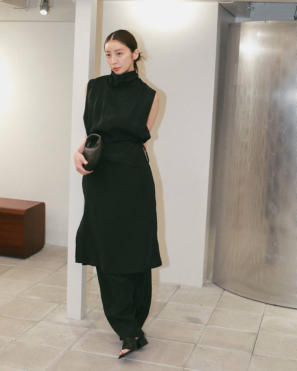 Turtleneck Wrap Combinaison Turtleneck Wrap Combinaison,タートルネックラップコンビネゾン,12710314,ラップコンビネゾン,タートルネックコンビネゾン,コンビネゾン,ボトムス,todayful,トゥデイフル,lifes,吉田怜香,27ss
