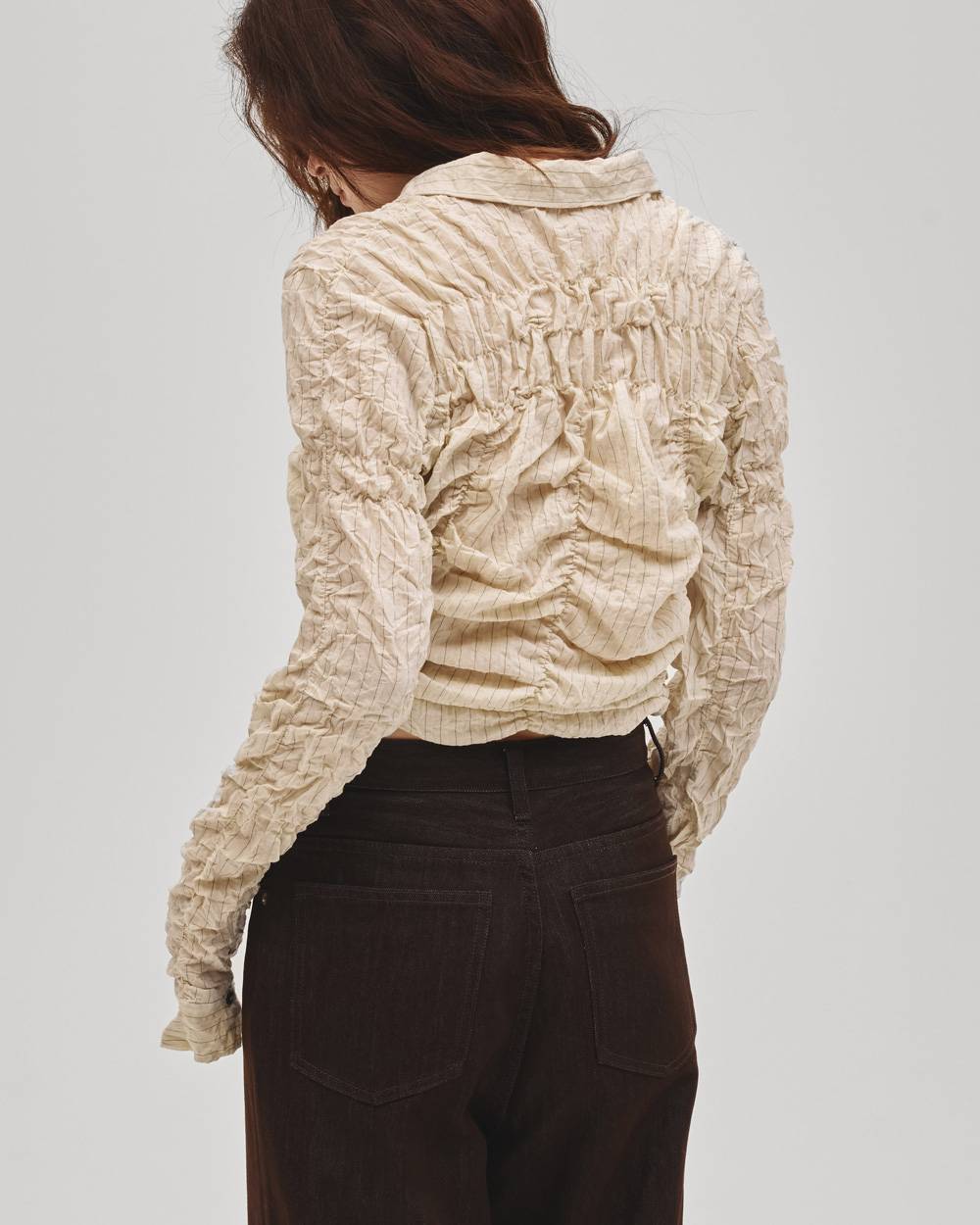 Shirring Compact Shirts Shirring Compact Shirts,シャーリングコンパクトシャツ,12710402,シャーリングシャツ,コンパクトシャツ,シャツ,トップス,,todayful,トゥデイフル,lifes,吉田怜香,27ss