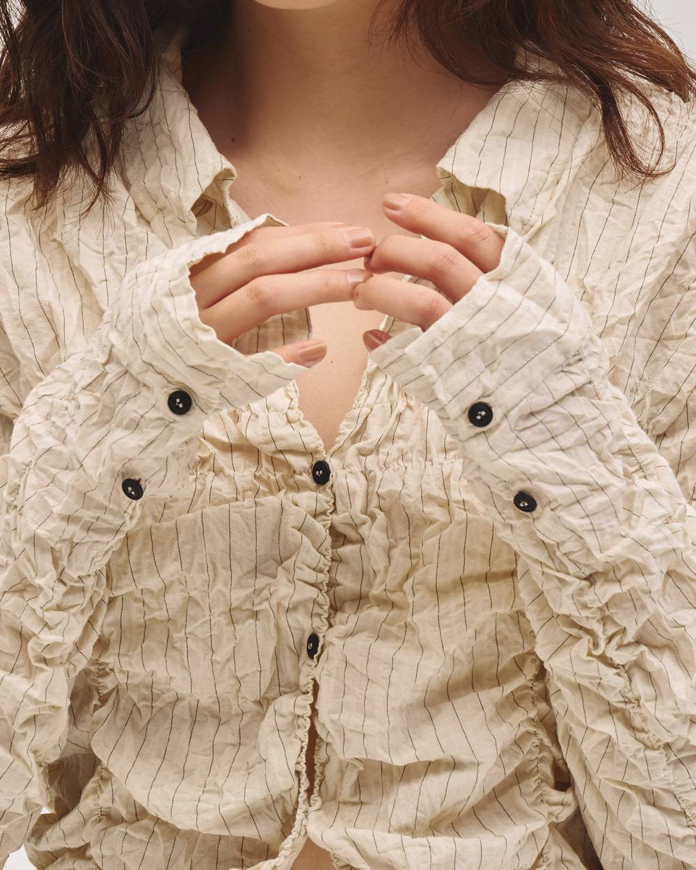 Shirring Compact Shirts Shirring Compact Shirts,シャーリングコンパクトシャツ,12710402,シャーリングシャツ,コンパクトシャツ,シャツ,トップス,,todayful,トゥデイフル,lifes,吉田怜香,27ss