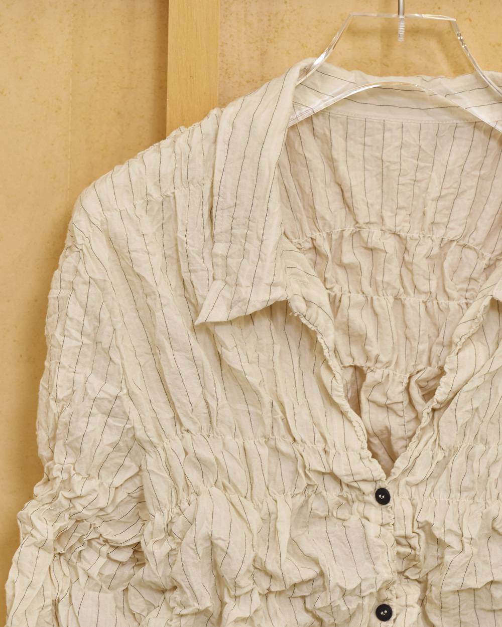Shirring Compact Shirts Shirring Compact Shirts,シャーリングコンパクトシャツ,12710402,シャーリングシャツ,コンパクトシャツ,シャツ,トップス,,todayful,トゥデイフル,lifes,吉田怜香,27ss
