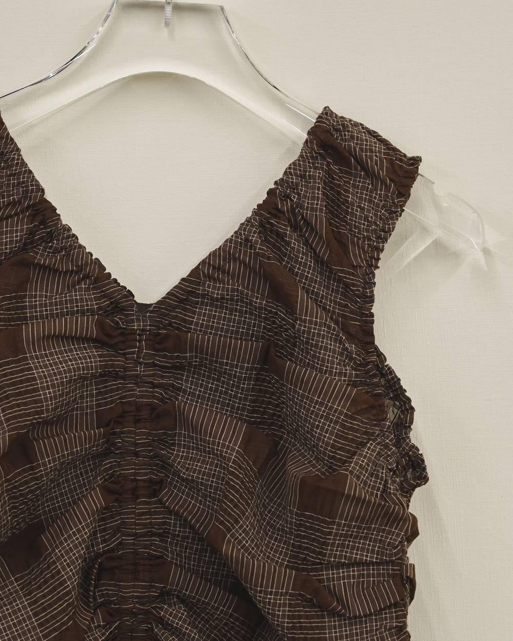 Sheer Gather Tanktop Sheer Gather Tanktop,シアーギャザータンクトップ,12710404,ギャザータンクトップ,シアータンクトップ,タンクトップ,トップス,todayful,トゥデイフル,lifes,吉田怜香,27ss