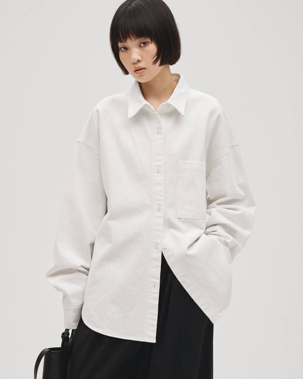 Cottontwill Over Shirts Cottontwill Over Shirts,コットンツイルオーバーシャツ,12710406,コットンツイルシャツ,オーバーシャツ,コットンシャツ,長袖シャツ,todayful,トゥデイフル,lifes,吉田怜香,27ss