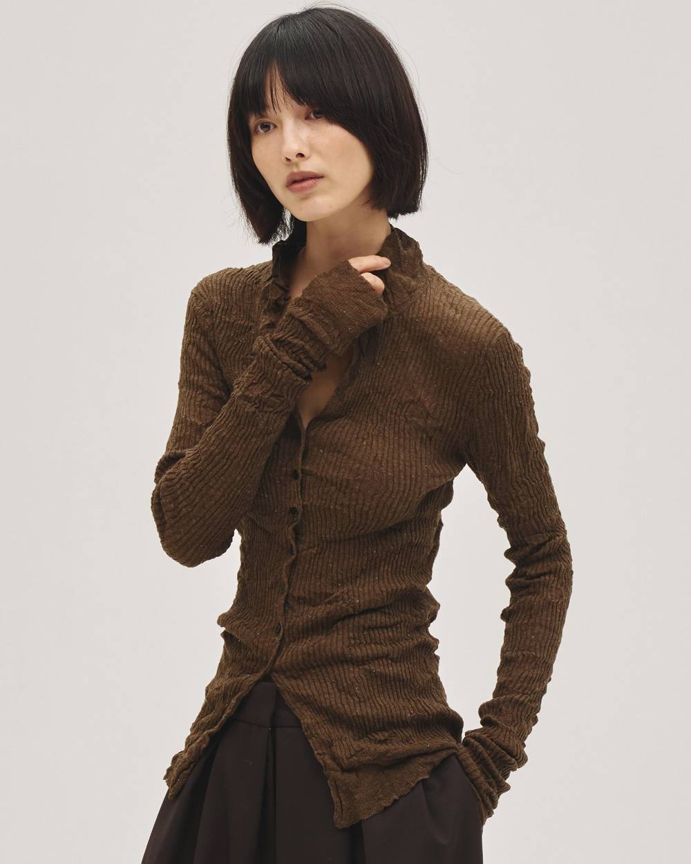 Nep Skipper Knit Nep Skipper Knit,ネップスキッパーニット,12710511,スキッパーニット,ネップニット,ニットトップ,todayful,トゥデイフル,lifes,吉田怜香,27ss