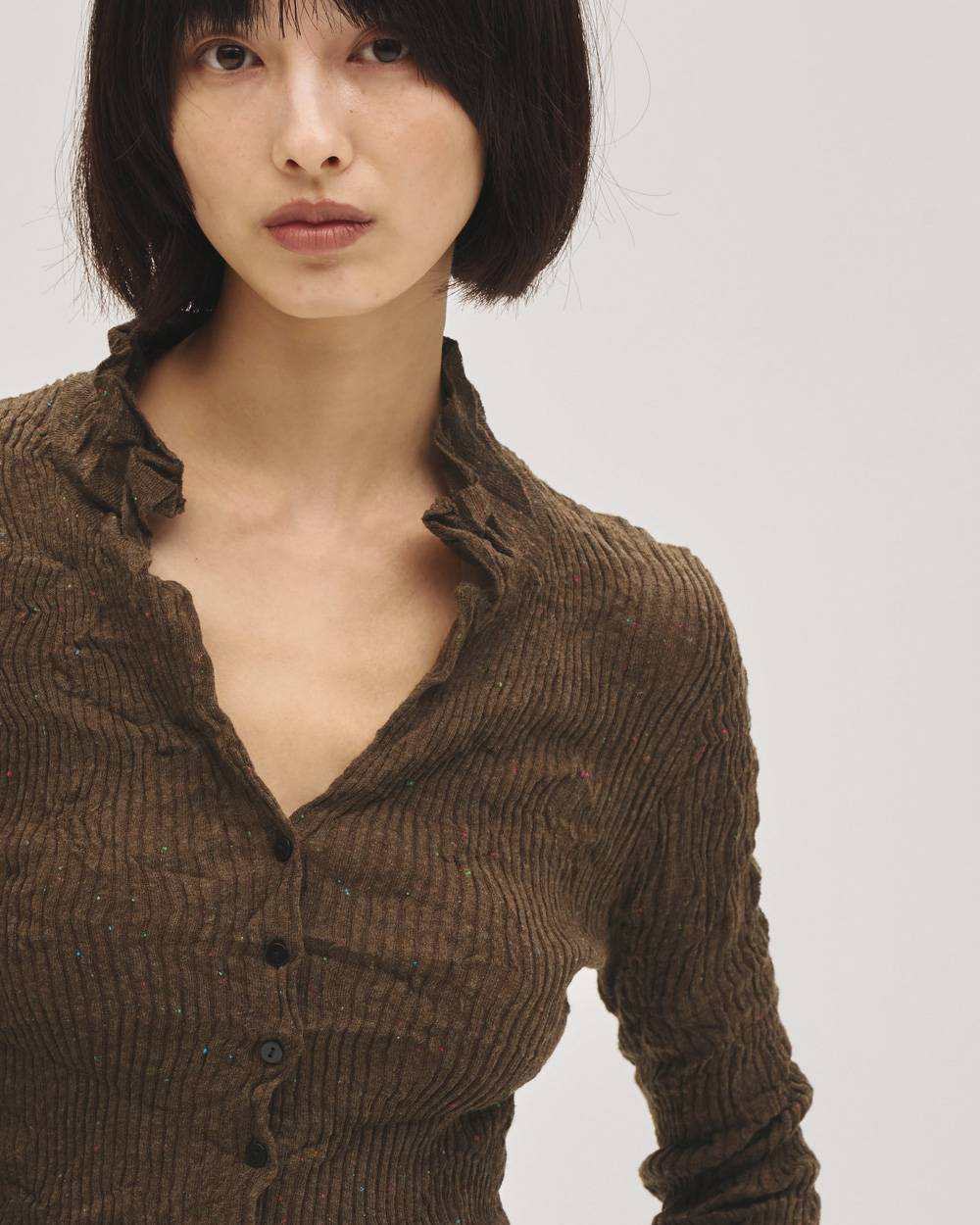 Nep Skipper Knit Nep Skipper Knit,ネップスキッパーニット,12710511,スキッパーニット,ネップニット,ニットトップ,todayful,トゥデイフル,lifes,吉田怜香,27ss